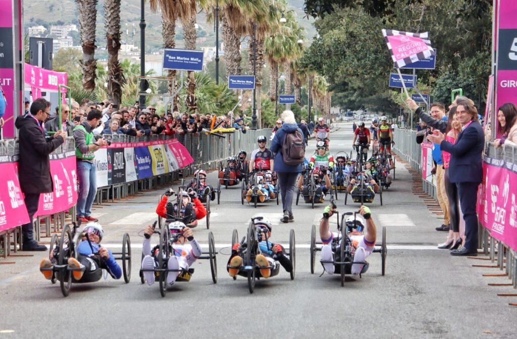 Partenza giro handbike