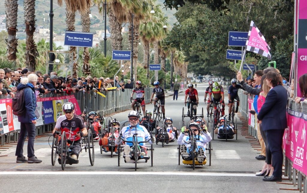 Partenza giro handbike
