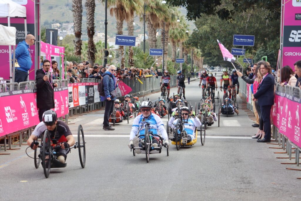 Partenza giro handbike