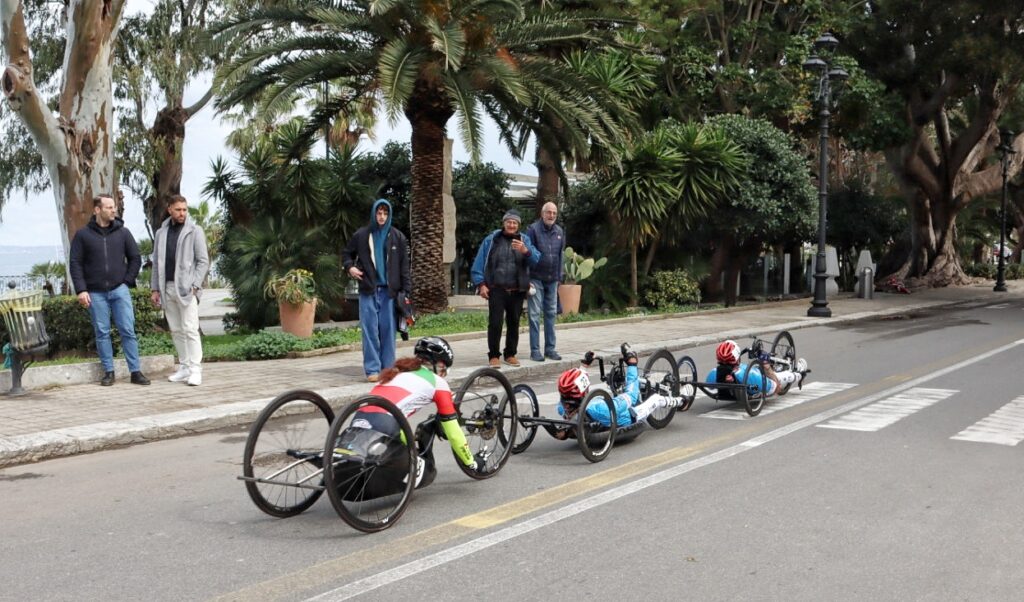Partenza giro handbike