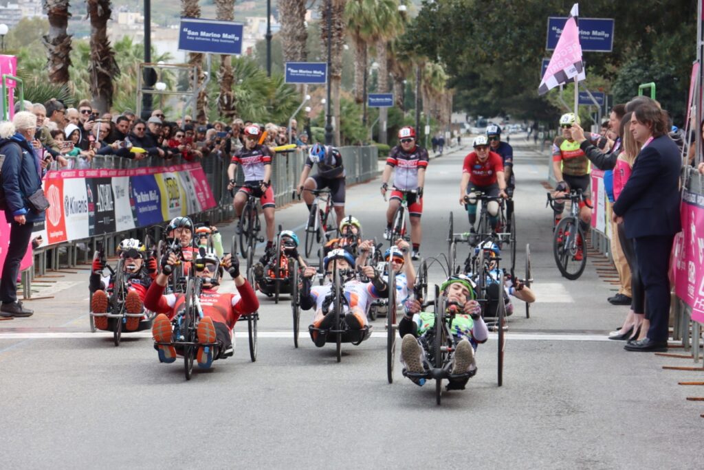 Partenza giro handbike