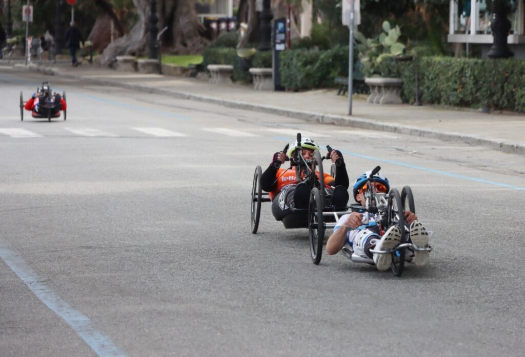 Partenza giro handbike