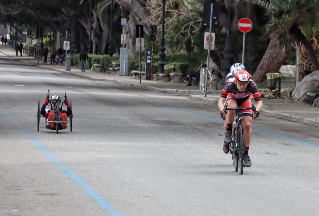 Partenza giro handbike