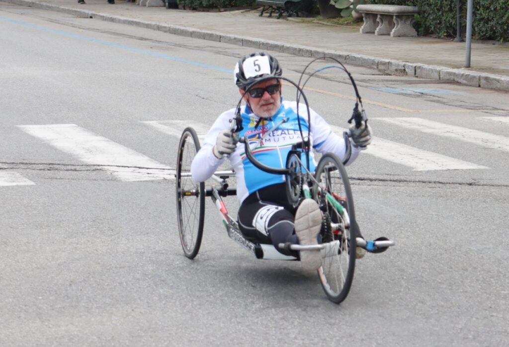 Partenza giro handbike