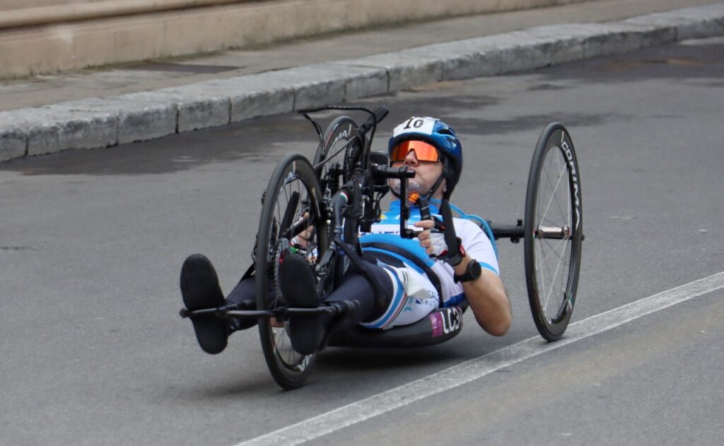 Partenza giro handbike