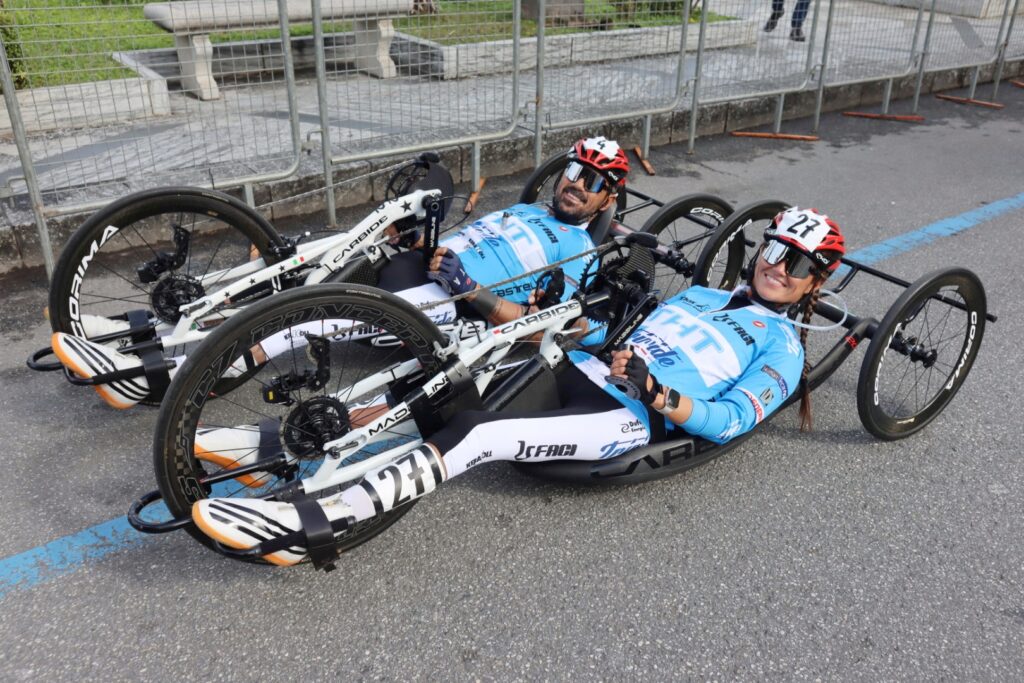 Partenza giro handbike