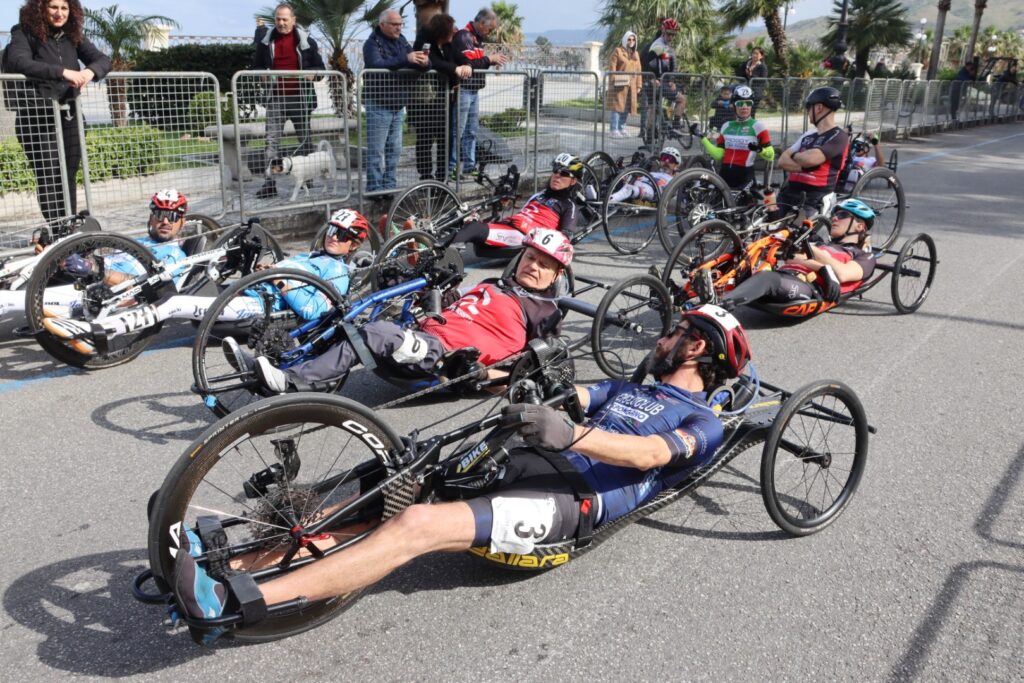 Partenza giro handbike