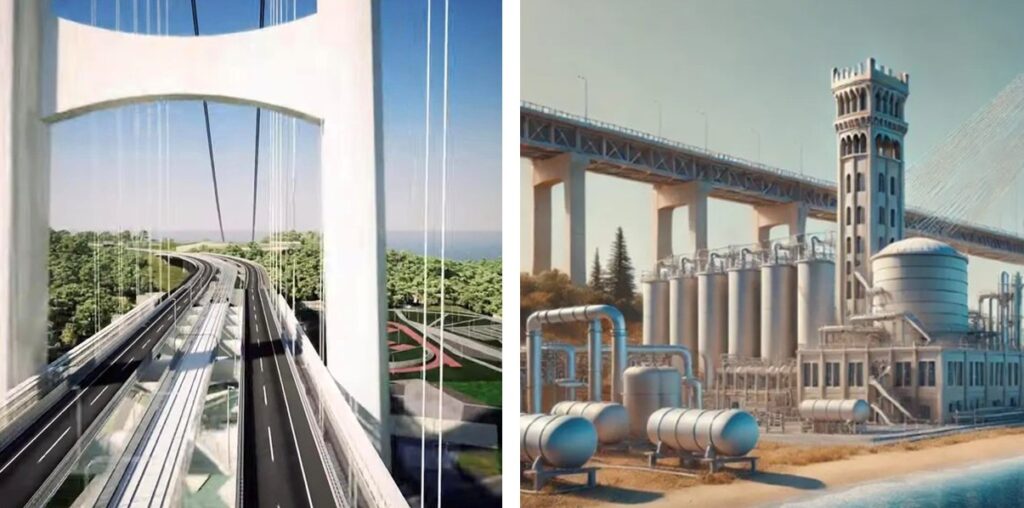 Ponte sullo Stretto impianti idrici