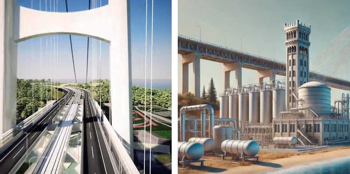 Ponte sullo Stretto impianti idrici