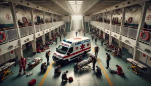ambulanza sulla nave
