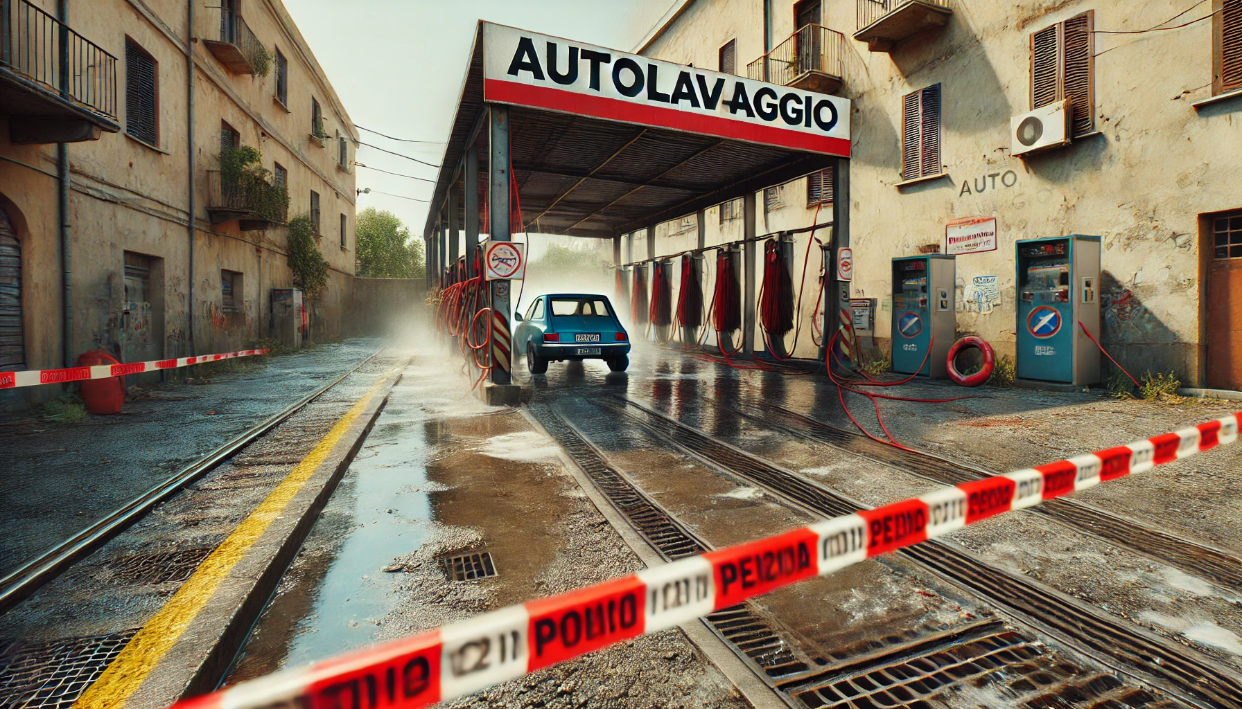 autolavaggio sequestrato