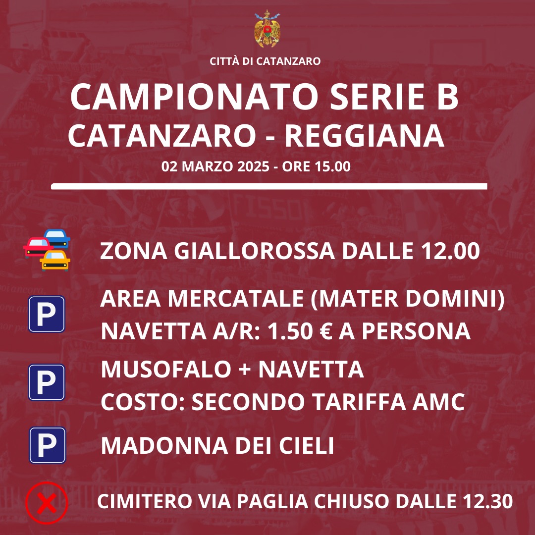 catanzaro reggiana zona giallorossa