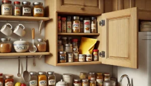 droga nascosta tra le spezie in cucina