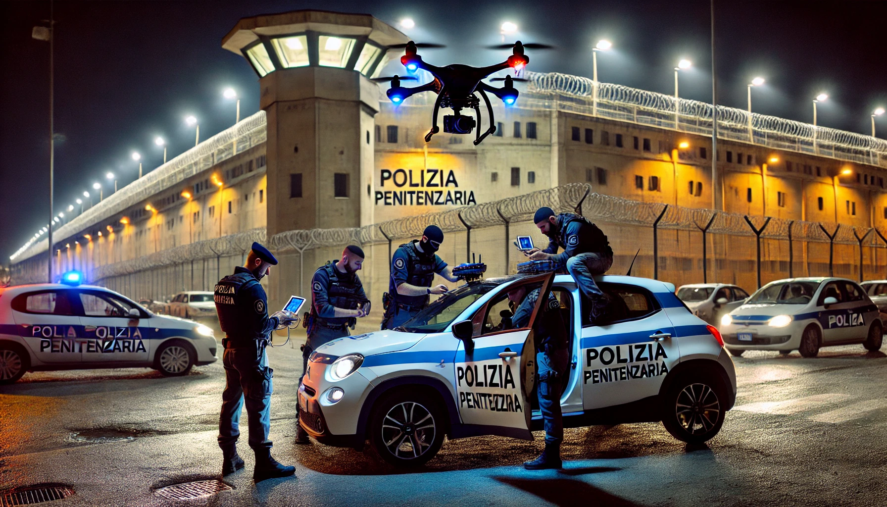 drone carcere polizia