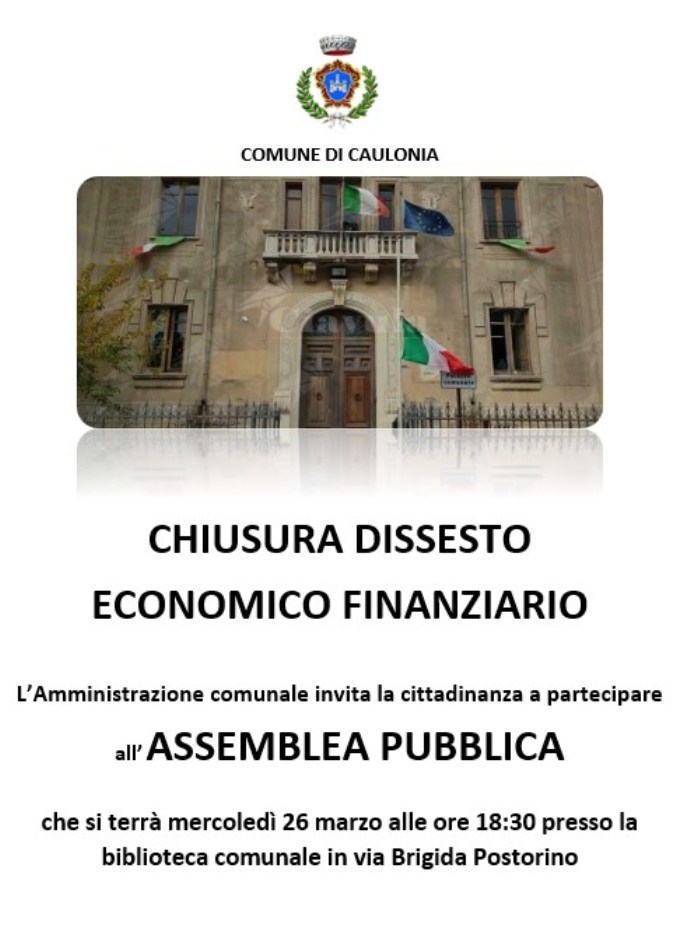 locandina assemblea pubblica caulonia