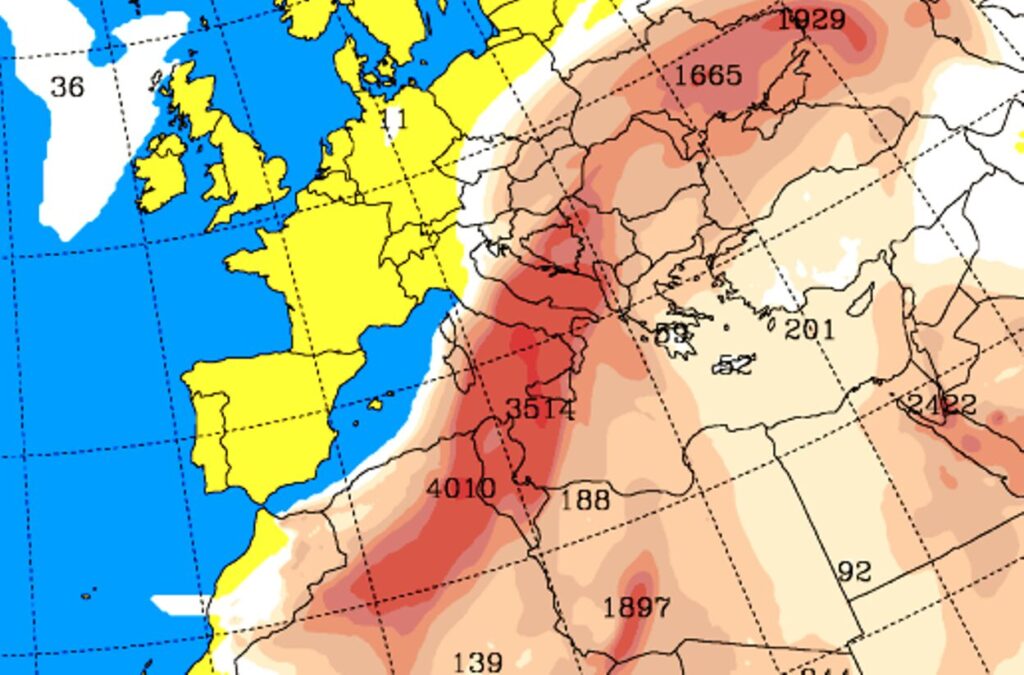 sabbia del sahara 14 15 marzo 2025