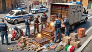 sequestro fuochi d'artificio gdf