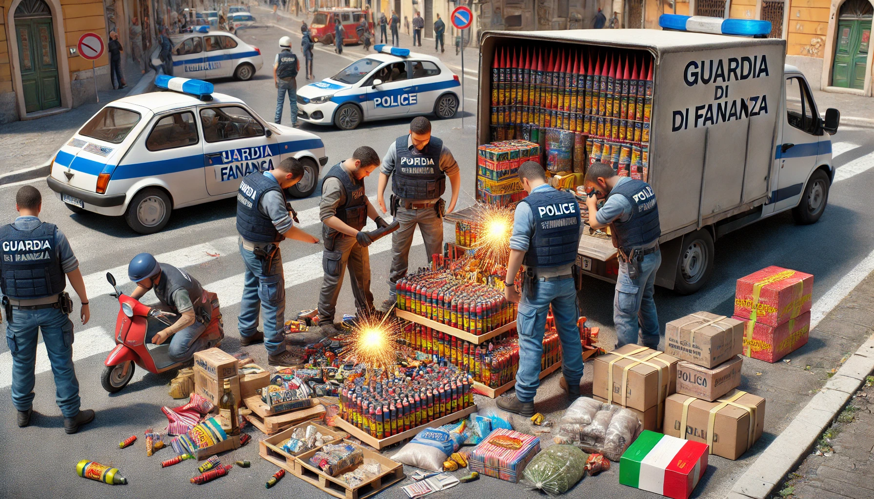 sequestro fuochi d’artificio gdf