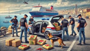 sequestro gdf droga stretto di messina