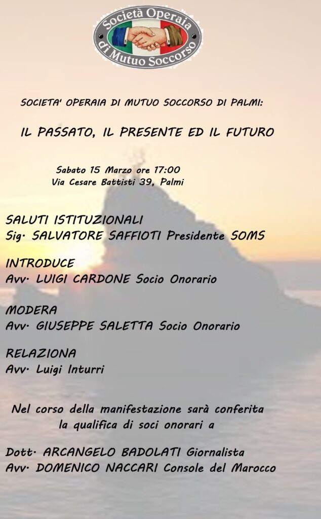 società operaia conferisce titolo naccari