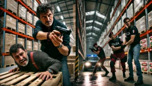 sparatoria dentro un magazzino