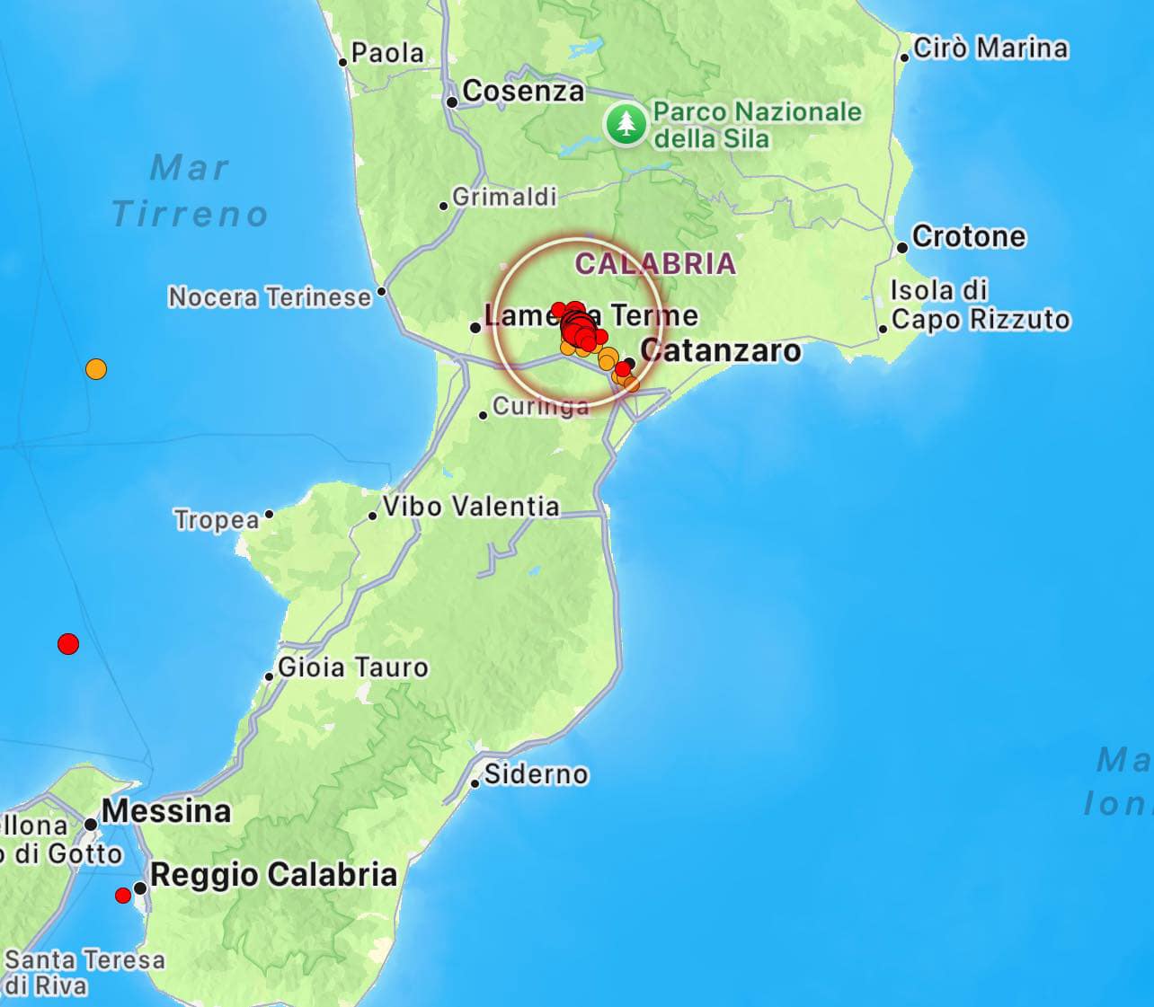 terremoto catanzaro