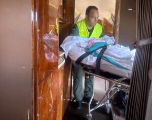 volo sanitario urgente bimba 2 anni