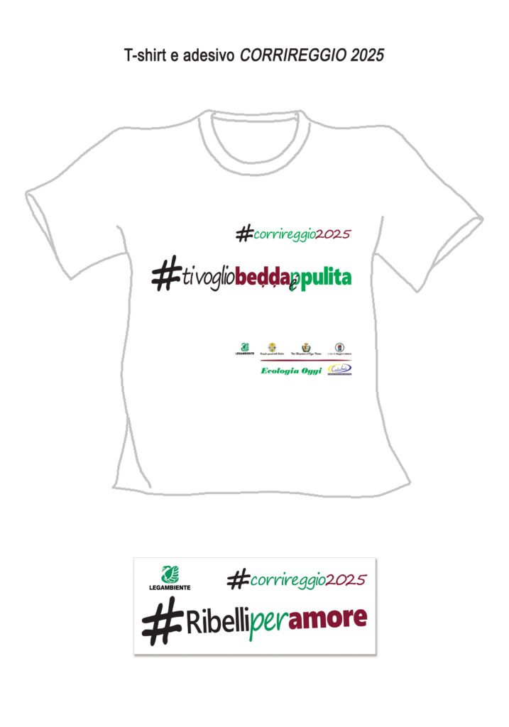 Corrireggio t-shirt e adesivo