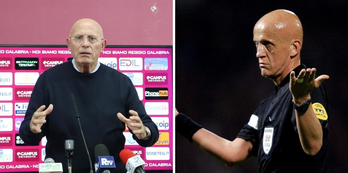 Ballarino e Pierluigi Collina