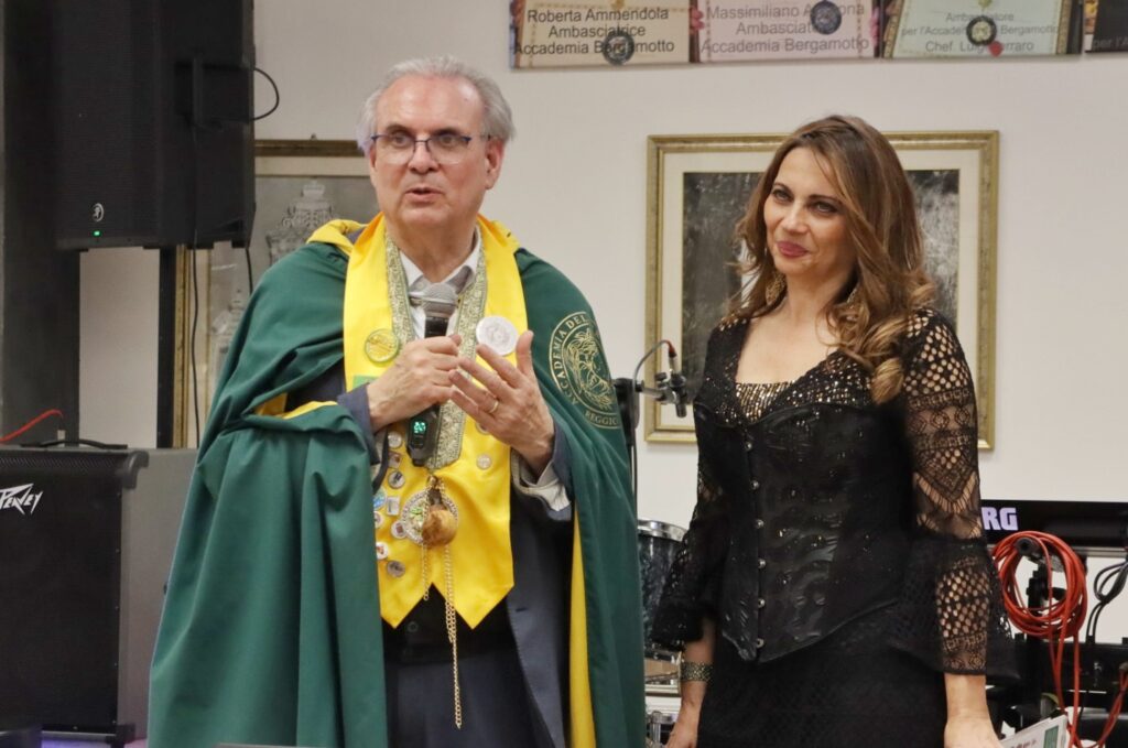 Evento di attesa del Bergafest al Museo del Bergamotto Vittorio Caminiti ed Elena Presti