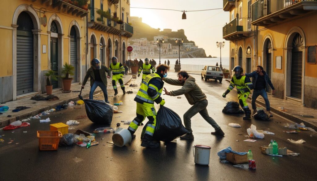 aggressione netturbini