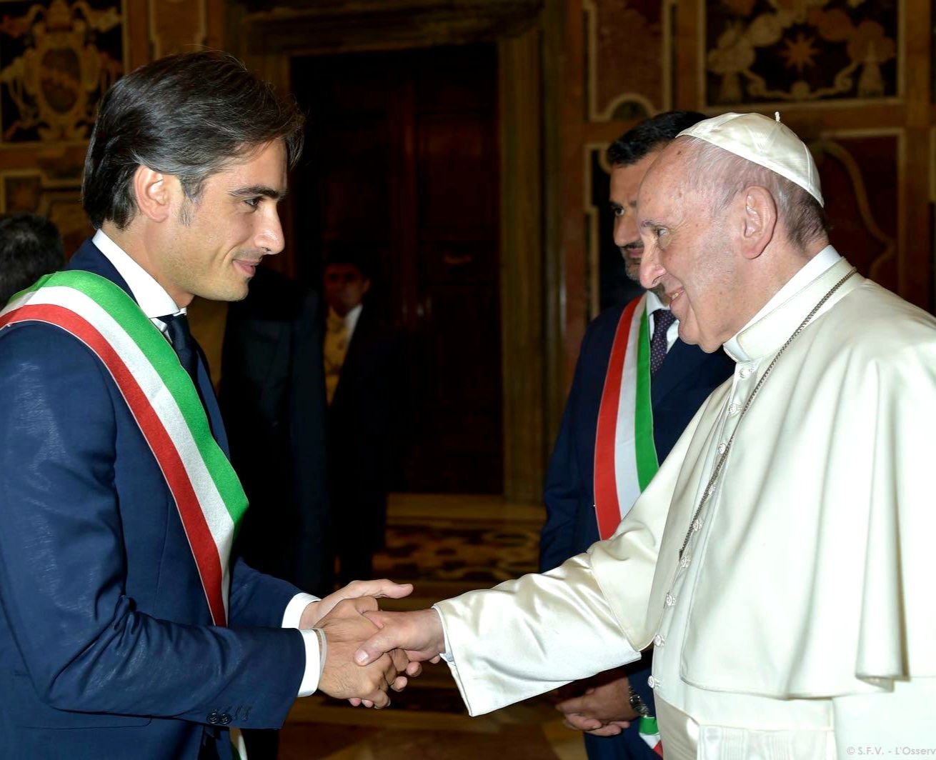Falcomatà e Papa Francesco
