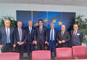 Klaus Algieri e Raffaele Fitto a Bruxelles