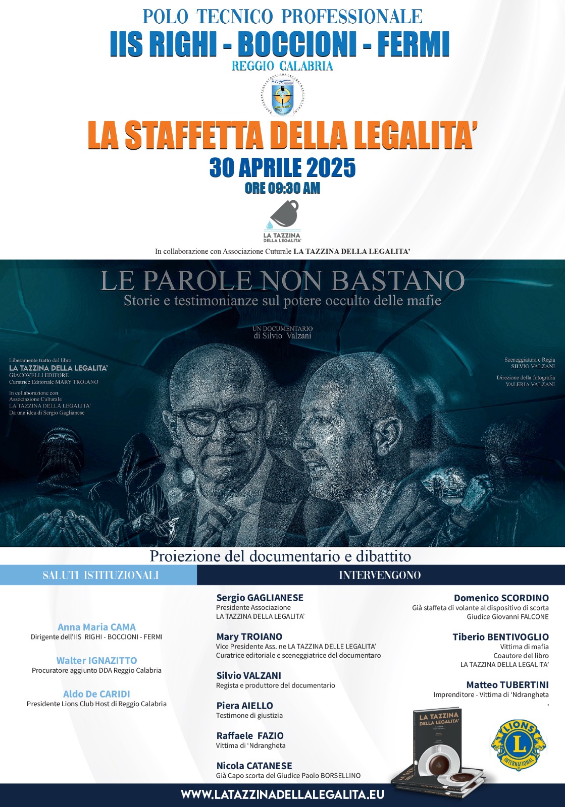 Locandina Staffetta della legalità