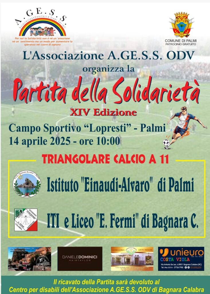 Locandina partita solidarietà
