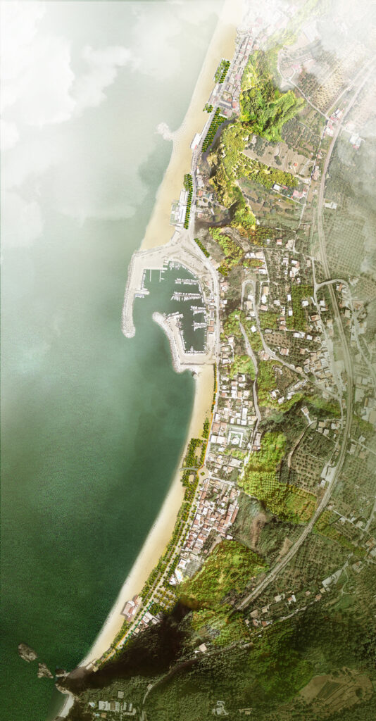 Plan masse progetto riqualificazione Lungomare Palmi