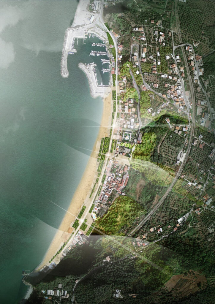 Plan masse progetto riqualificazione Lungomare Palmi