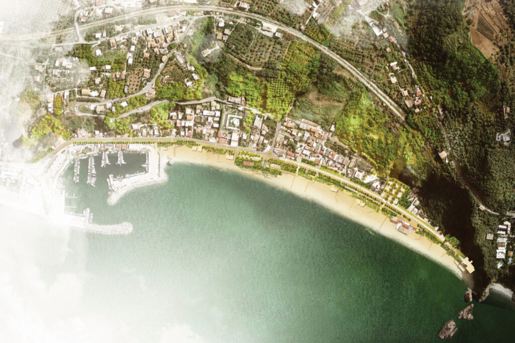 Plan masse progetto riqualificazione Lungomare Palmi