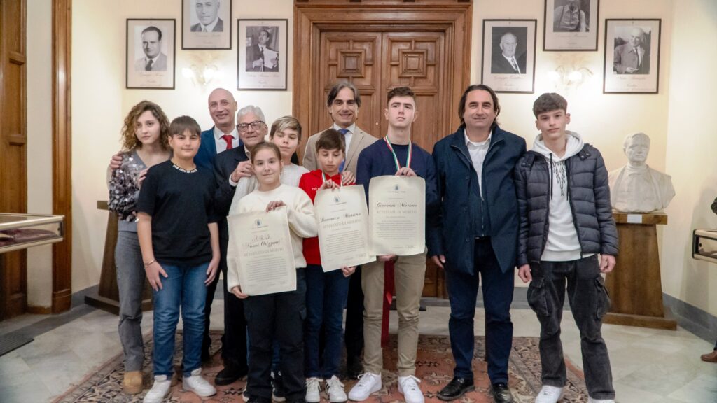 Premiazione giovani sportivi dama, ginnastica ritmica e taekwondo