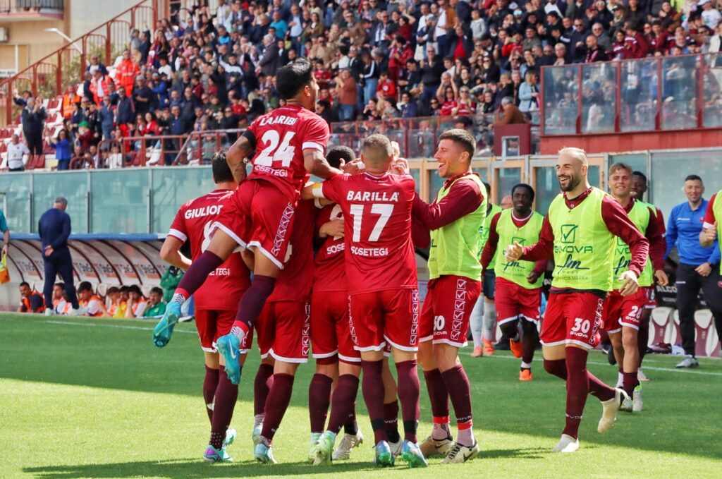 Reggina-Castrumfavara esultanza