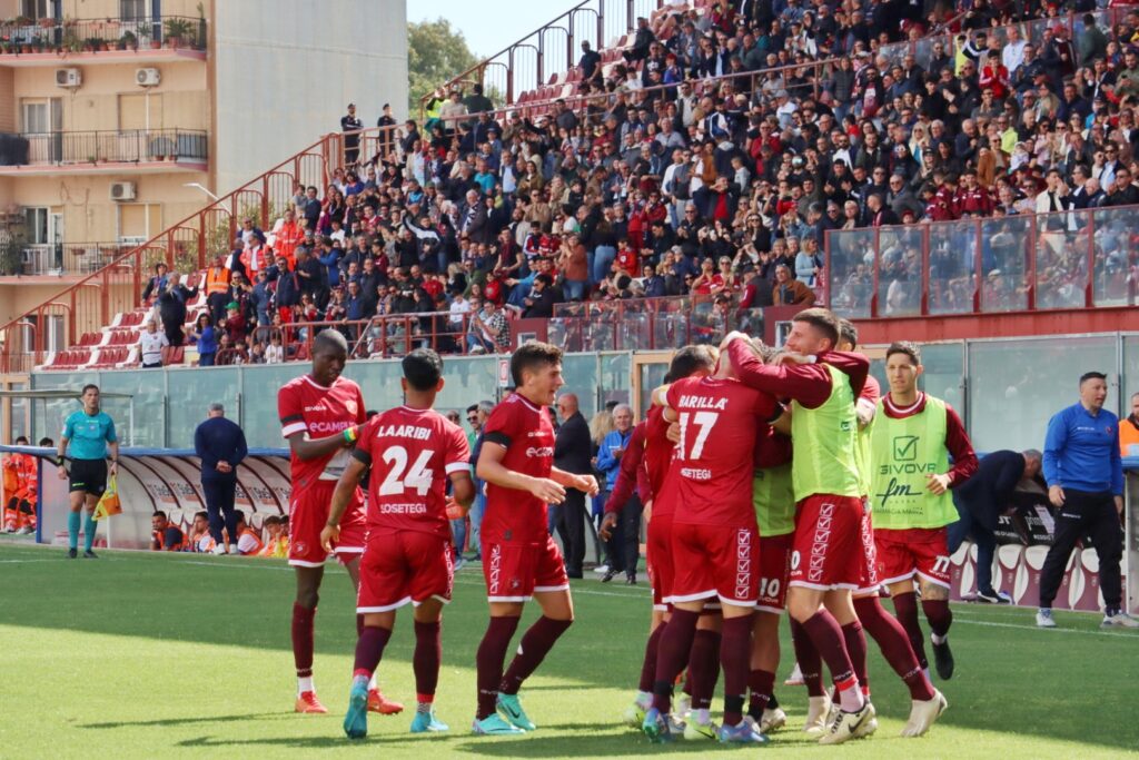 Reggina-Castrumfavara esultanza