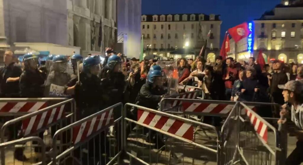 Scontri a Torino 25 aprile