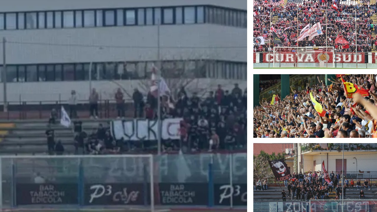 Tifosi Reggina Catanzaro e Locri