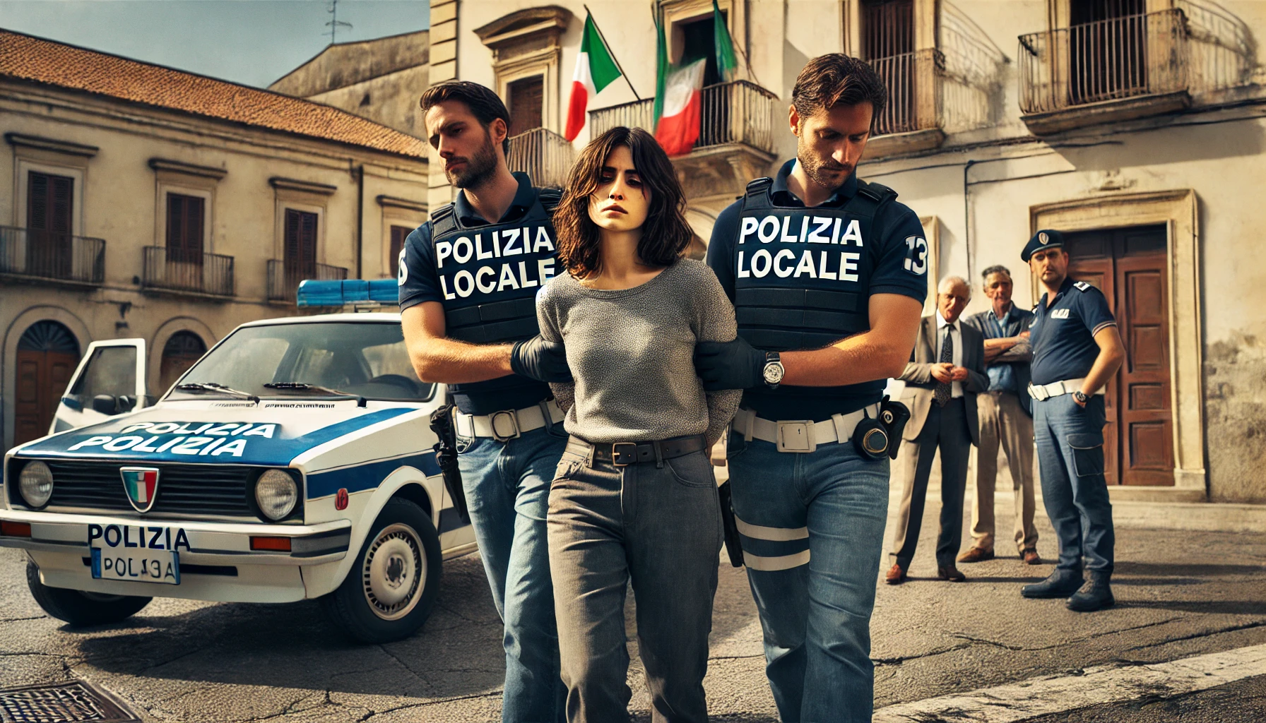 arresto donna polizia locale