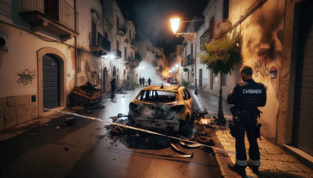 auto incendiata