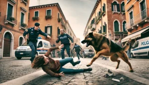 cane aggredisce