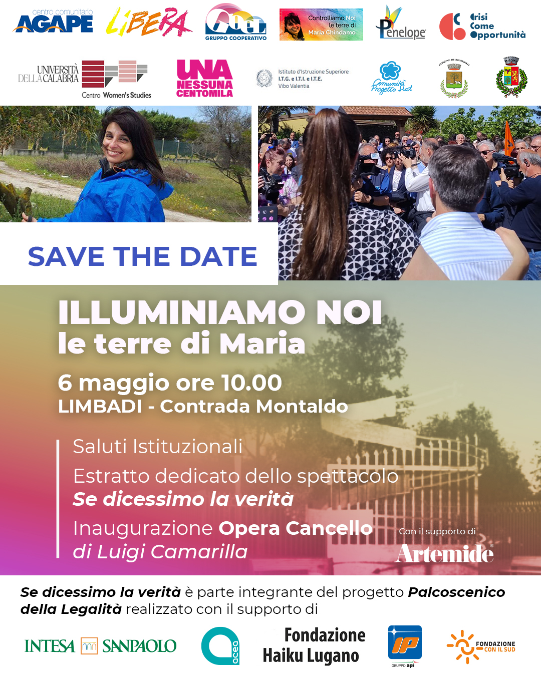 locandina evento commemorativo Maria Chindamo