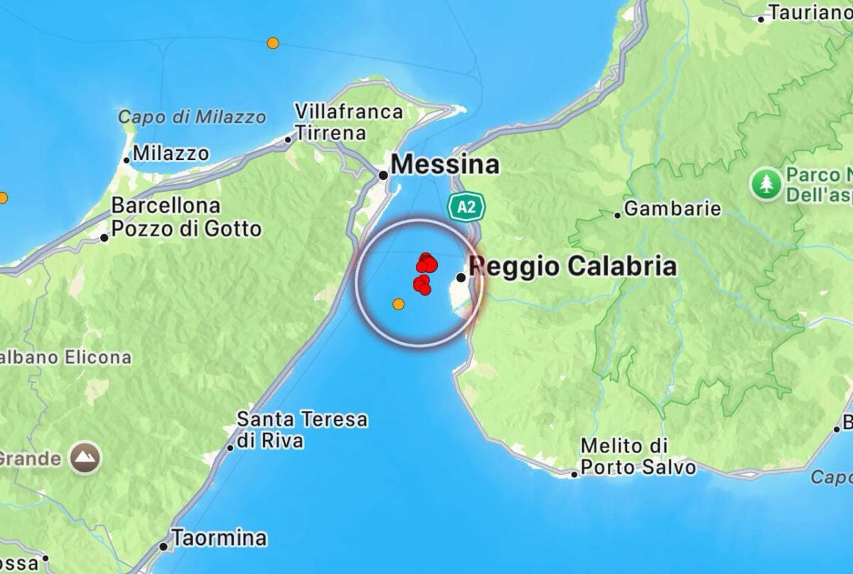 distanza tra messina e reggio calabria