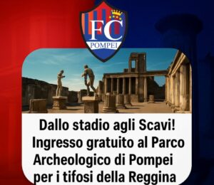 tifosi reggina a scavi pompei