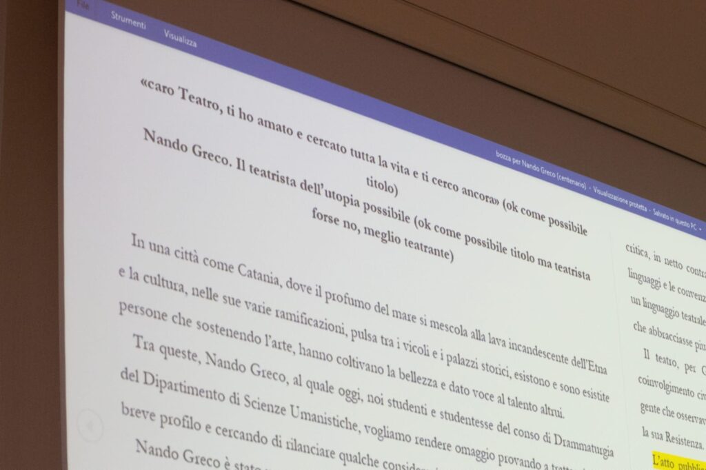 Corso di drammaturgia (1)